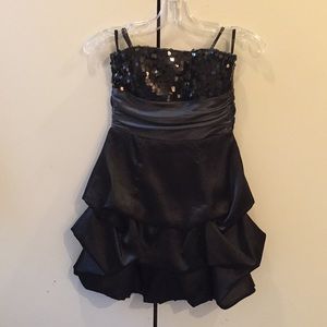 Strapless Black Party Dress